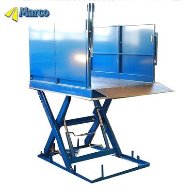 Tableau de levage hydraulique de chargement de quai avec barres de chargement à deux bâtons